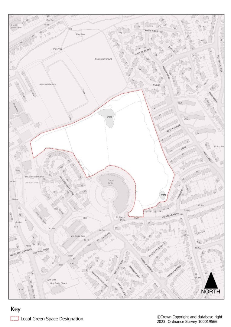 A map of a neighborhood Description automatically generated